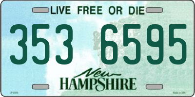 NH license plate 3536595
