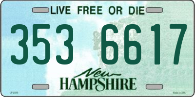 NH license plate 3536617