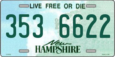 NH license plate 3536622