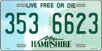NH license plate 3536623