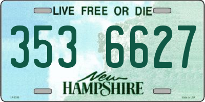 NH license plate 3536627