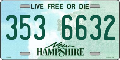 NH license plate 3536632