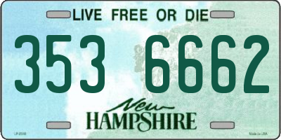 NH license plate 3536662
