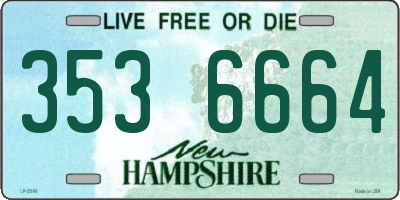NH license plate 3536664