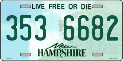 NH license plate 3536682