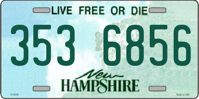 NH license plate 3536856