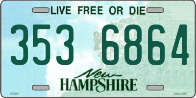 NH license plate 3536864