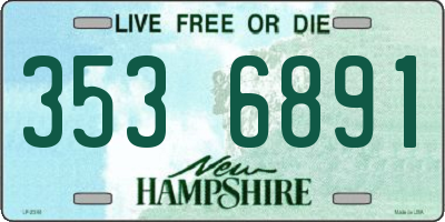 NH license plate 3536891