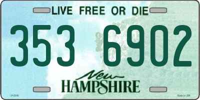 NH license plate 3536902