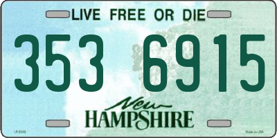 NH license plate 3536915