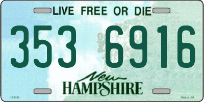 NH license plate 3536916