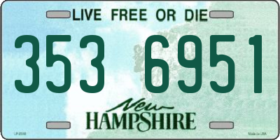 NH license plate 3536951