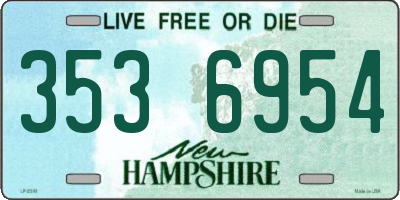 NH license plate 3536954