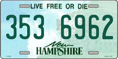 NH license plate 3536962