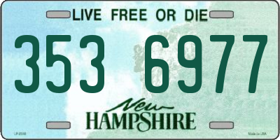 NH license plate 3536977