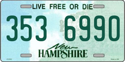 NH license plate 3536990