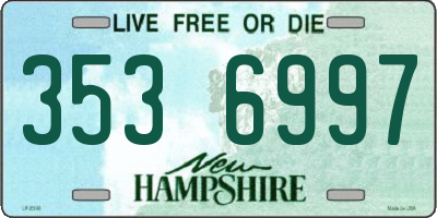 NH license plate 3536997