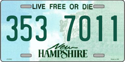 NH license plate 3537011