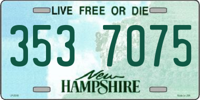 NH license plate 3537075