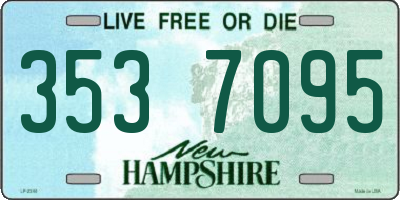 NH license plate 3537095