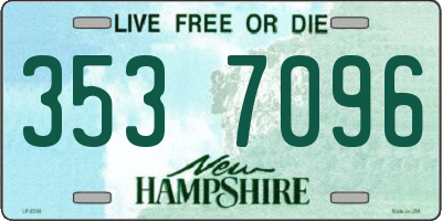 NH license plate 3537096