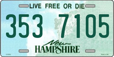 NH license plate 3537105