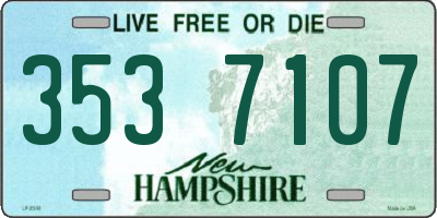 NH license plate 3537107