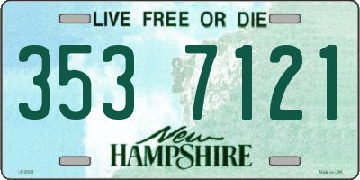 NH license plate 3537121