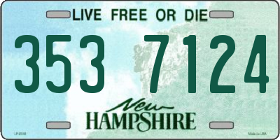 NH license plate 3537124