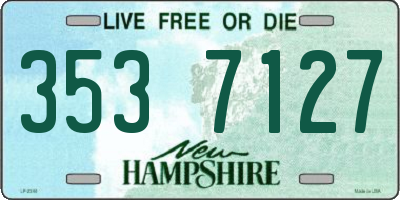 NH license plate 3537127