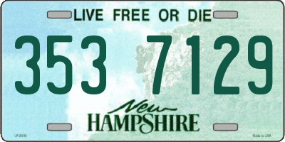 NH license plate 3537129