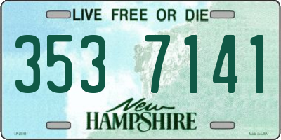 NH license plate 3537141
