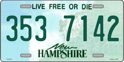 NH license plate 3537142