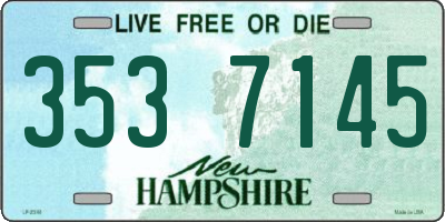 NH license plate 3537145