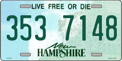 NH license plate 3537148