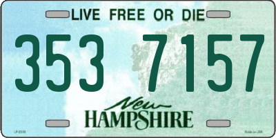 NH license plate 3537157