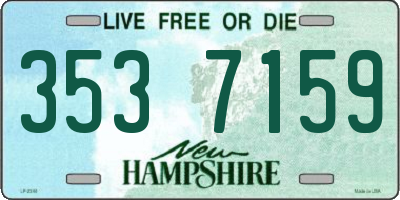 NH license plate 3537159