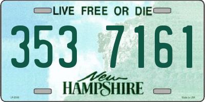 NH license plate 3537161