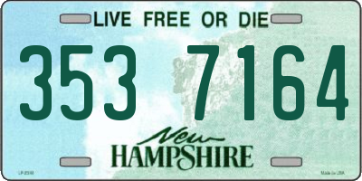 NH license plate 3537164