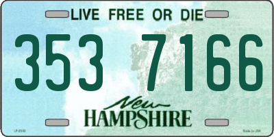 NH license plate 3537166