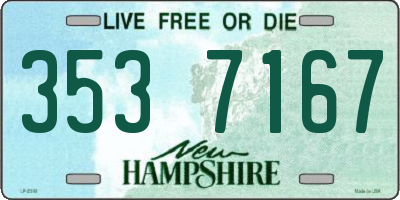 NH license plate 3537167