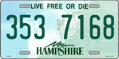 NH license plate 3537168