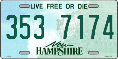 NH license plate 3537174
