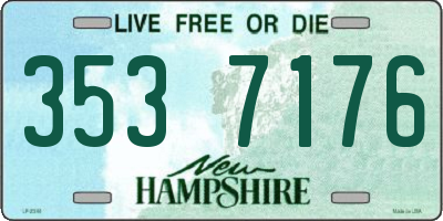 NH license plate 3537176
