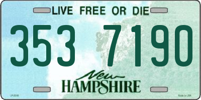 NH license plate 3537190