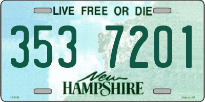 NH license plate 3537201