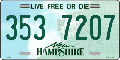 NH license plate 3537207