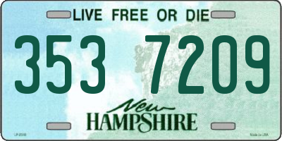 NH license plate 3537209