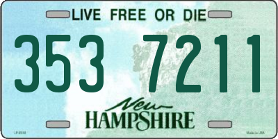 NH license plate 3537211