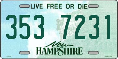 NH license plate 3537231